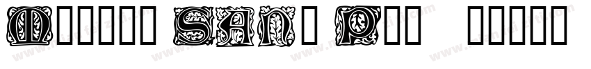 Morris Sans Pro字体转换